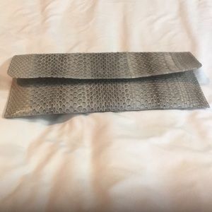 NEW envelope clutch GENUINE SNAKE SKIN